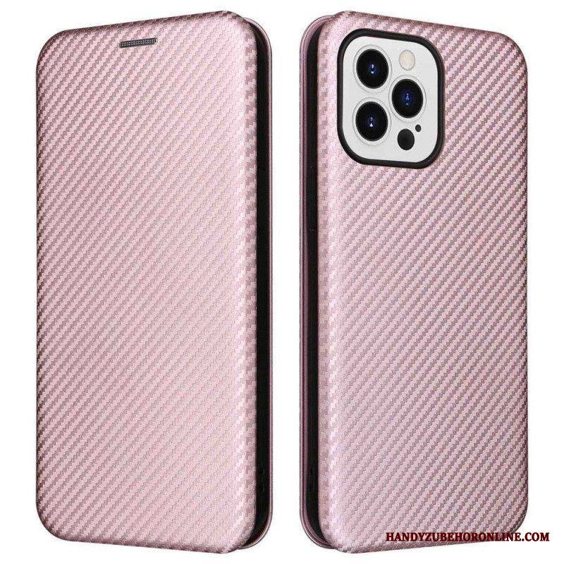 Puhelinkuoret iPhone 14 Pro Max Kotelot Flip Hiilikuitu