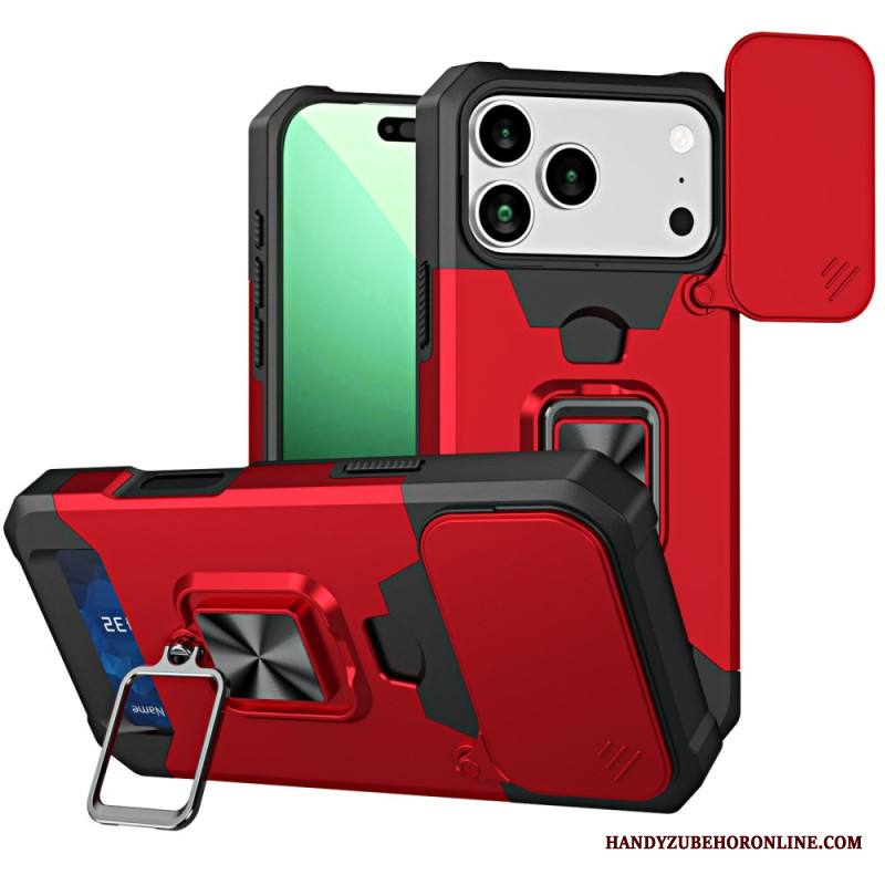 Puhelinkuoret iPhone 17 Pro Max Kestävä Jalusta Ja Liukuva Kansi