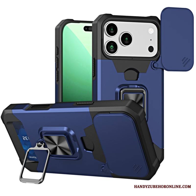 Puhelinkuoret iPhone 17 Pro Max Kestävä Jalusta Ja Liukuva Kansi