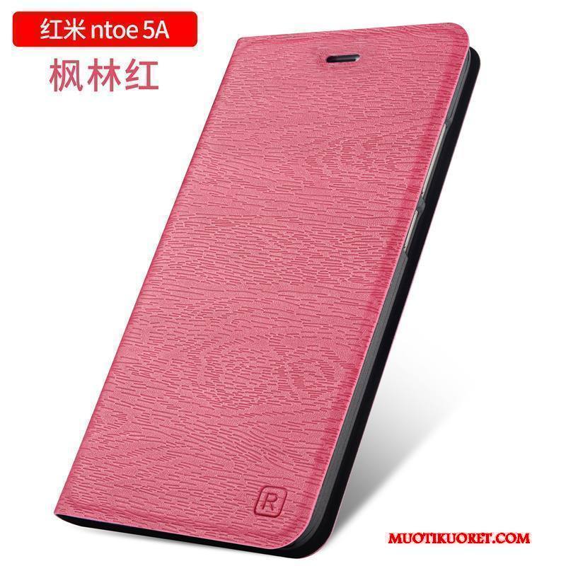 Redmi Note 5a Kuori Suojaus Punainen Simpukka Kotelo Puhelimen Kuoret Nahkakotelo Murtumaton