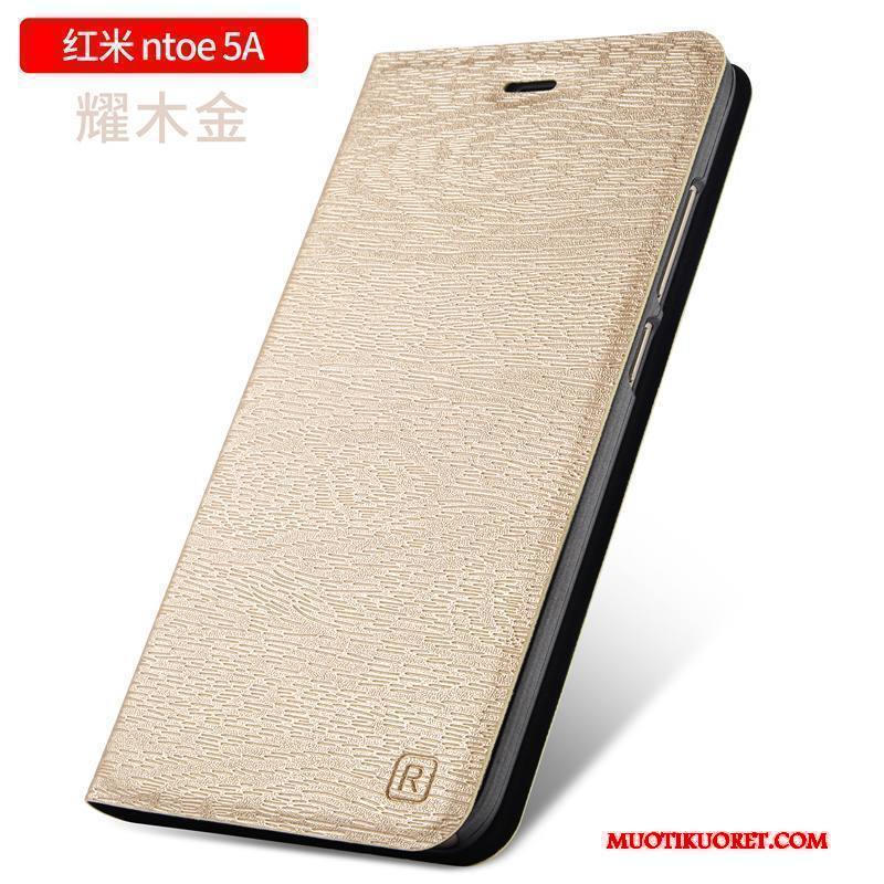 Redmi Note 5a Kuori Suojaus Punainen Simpukka Kotelo Puhelimen Kuoret Nahkakotelo Murtumaton