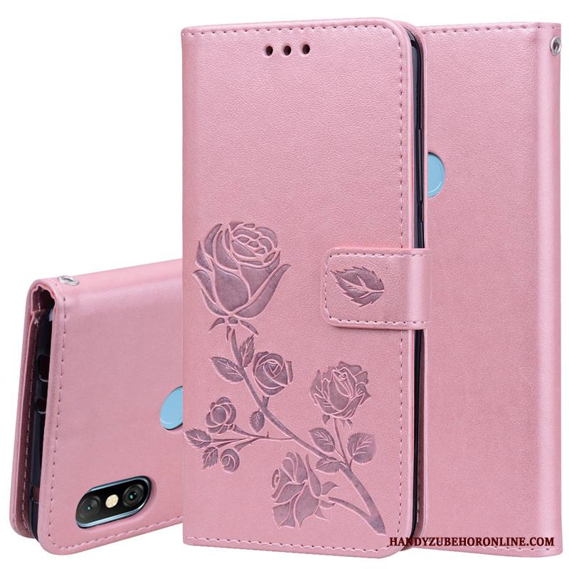 Redmi Note 6 Pro Kuori Violetti Tila Ultra Persoonallisuus Kukkakuvio Simpukka Pinkki