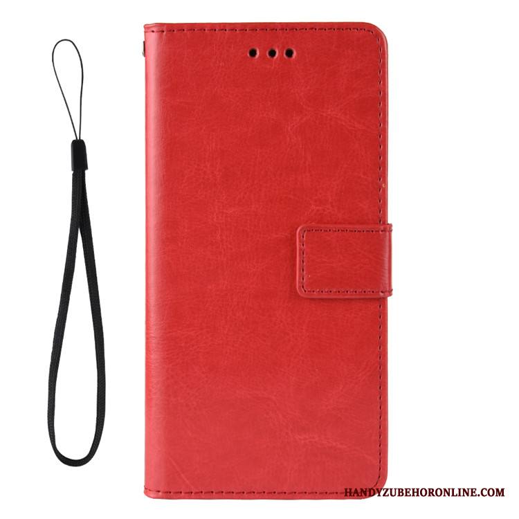 Redmi Note 8 Pro Kuori Nahkakotelo Kukkakuvio Puhelimen Kuoret Suojaus Pieni Punainen Salkku