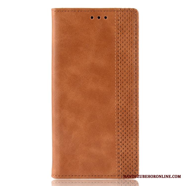 Redmi Note 8 Pro Kuori Puhelimen Kuoret Musta Kortti Pieni Punainen Nahka Magneettinen