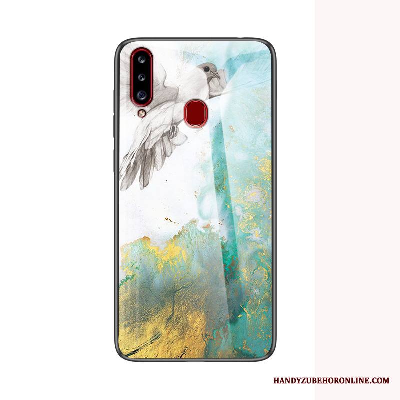 Samsung Galaxy A20s Suojaus Kuori Puhelimen Kuoret Tide-brändi All Inclusive Punainen Pehmeä Neste