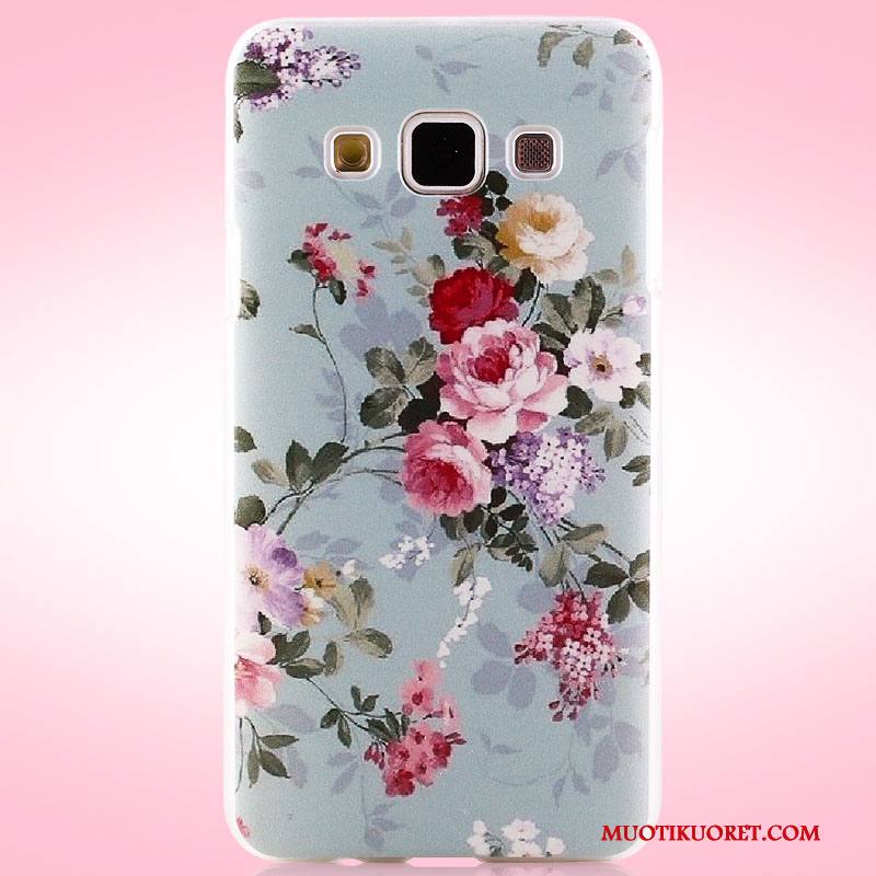 Samsung Galaxy A3 2015 Kuori Puhelimen Kuoret Maalaus Violetti Tähti Suojaus Kotelo Kova