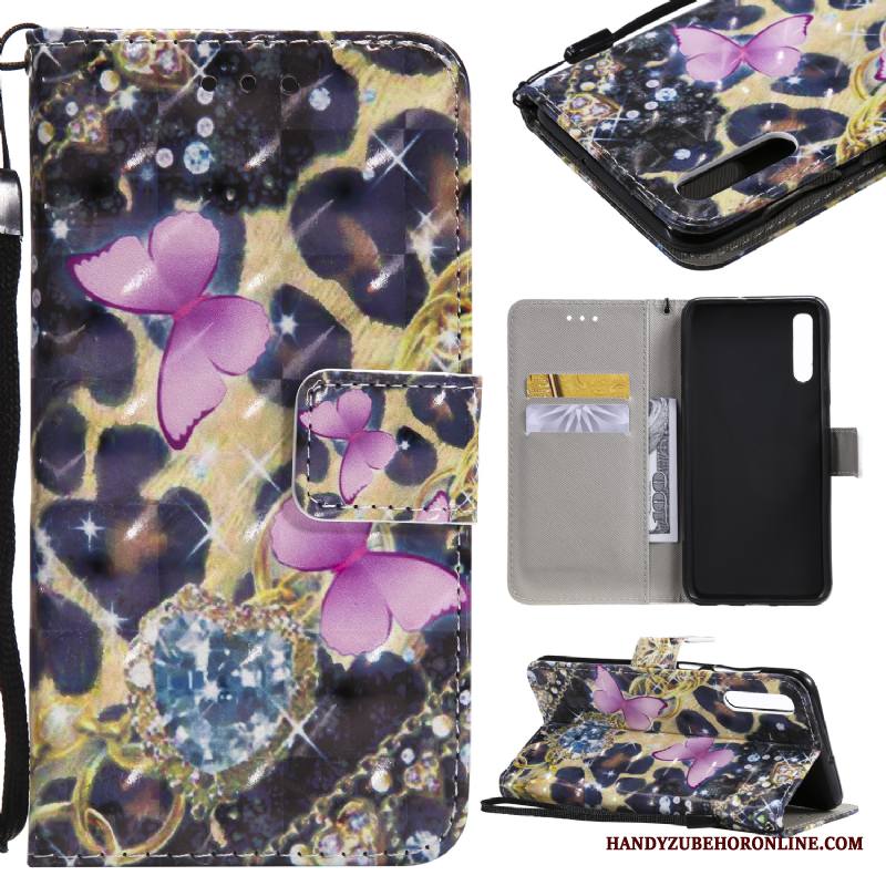 Samsung Galaxy A30s Kuori Kortti Valkoinen Puhelimen Kuoret Nahkakotelo Suojaus Tähti Maalaus