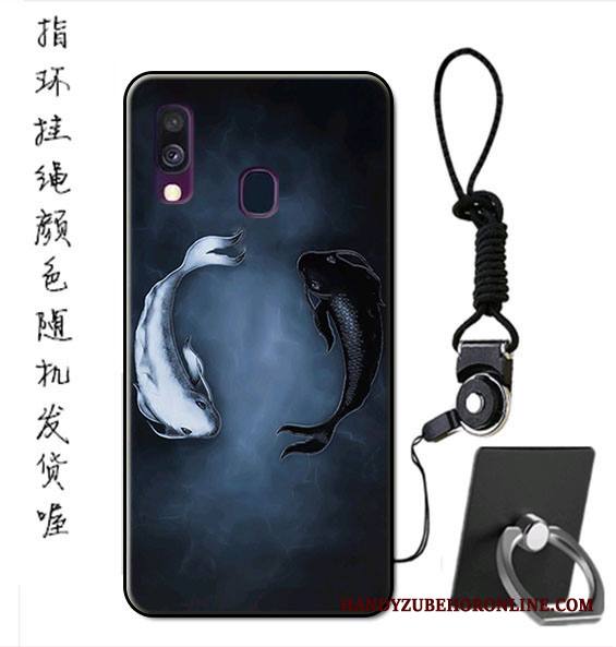 Samsung Galaxy A40 Kuori Pesty Suede Muokata Tähti Pehmeä Neste Malli Suojaus Puhelimen Kuoret