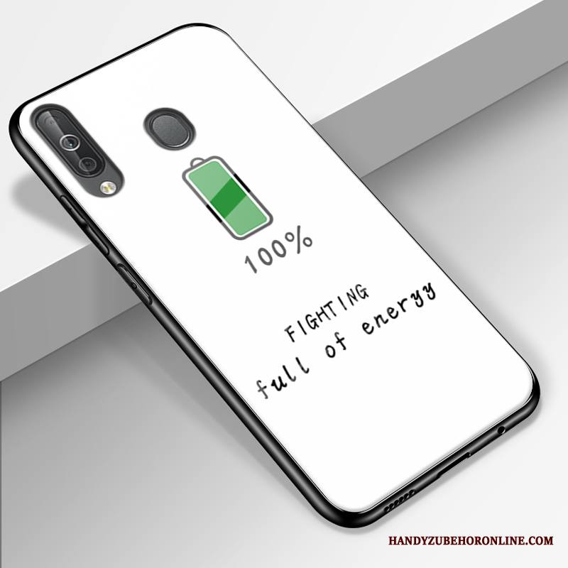 Samsung Galaxy A40s Kuori Murtumaton Kotelo Lasi Silikoni Yksinkertainen Jauhe Tähti