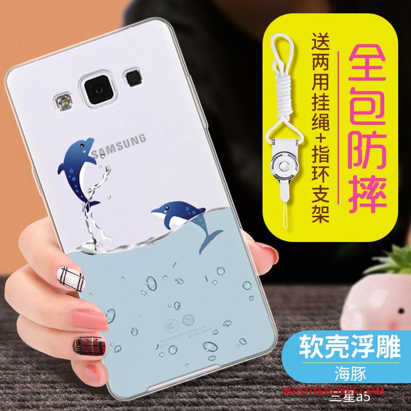 Samsung Galaxy A5 2015 Kuori Sininen Puhelimen Kuoret Läpinäkyvä Murtumaton Silikoni Kotelo Pehmeä Neste
