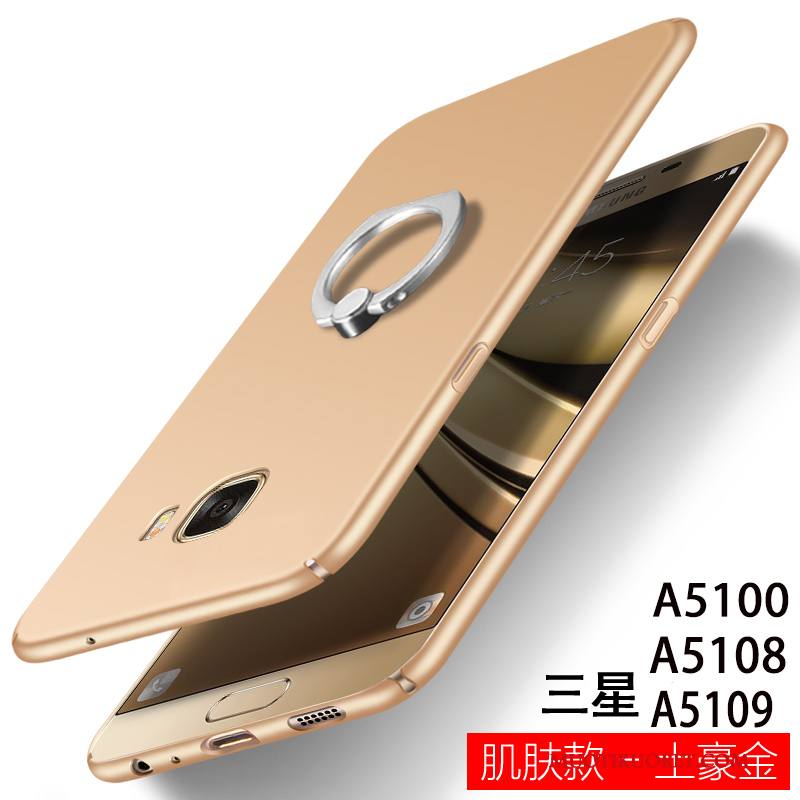 Samsung Galaxy A5 2016 Kova Puhelimen Kuoret Kotelo Kuori Pesty Suede Musta Tähti