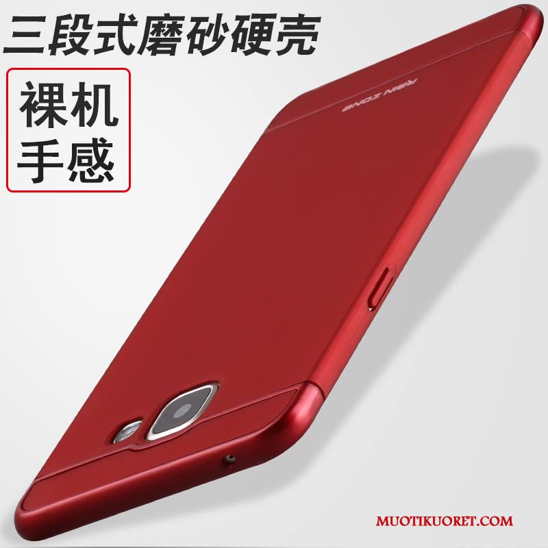 Samsung Galaxy A5 2016 Kuori Takakansi Punainen Pesty Suede Luova Tähti Silikoni Kotelo