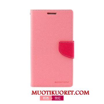 Samsung Galaxy A7 2015 Kuori Nahkakotelo Puhelimen Kuoret Tummansininen Tähti Suojaus