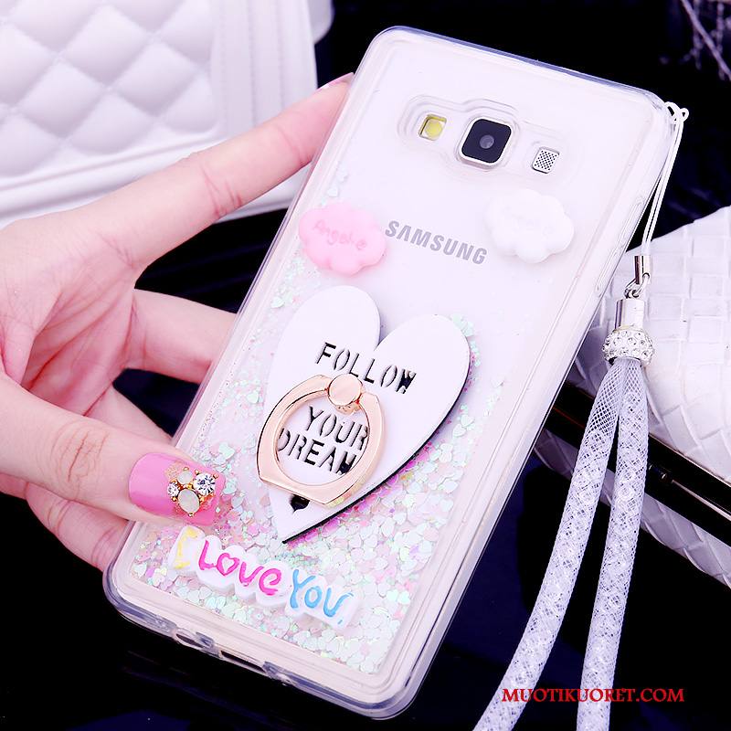 Samsung Galaxy A7 2015 Kuori Puhelimen Suojaus Violetti Silikoni Puhelimen Kuoret Trendi Kotelo