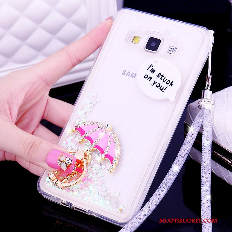 Samsung Galaxy A7 2015 Kuori Puhelimen Suojaus Violetti Silikoni Puhelimen Kuoret Trendi Kotelo
