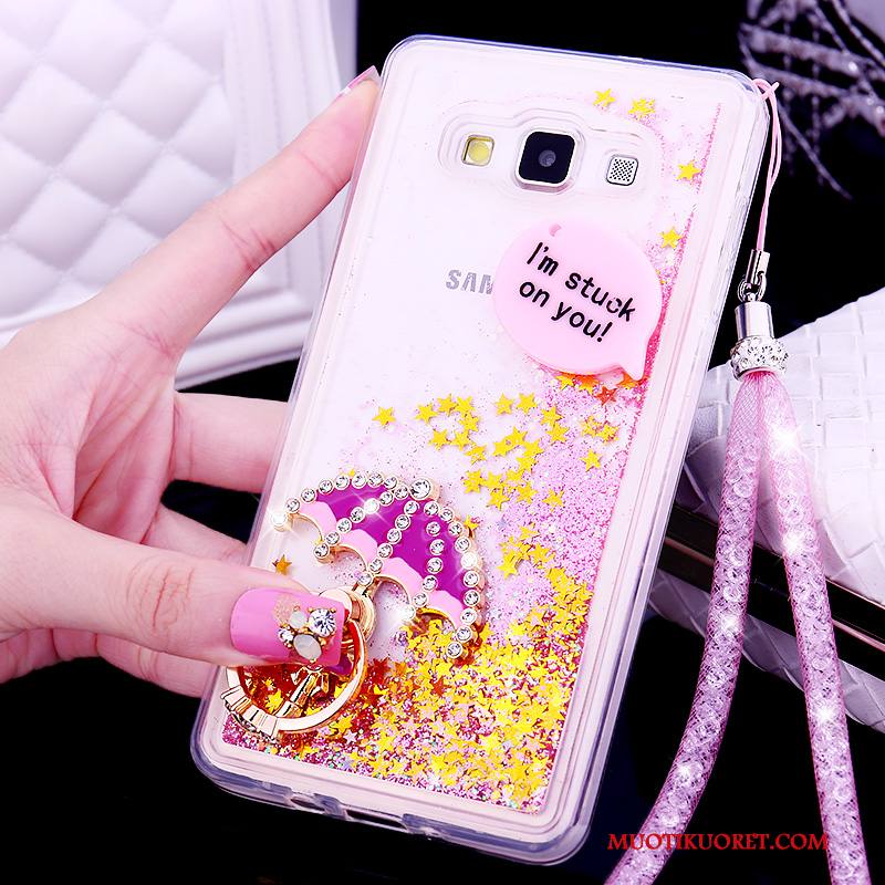 Samsung Galaxy A7 2015 Kuori Puhelimen Suojaus Violetti Silikoni Puhelimen Kuoret Trendi Kotelo