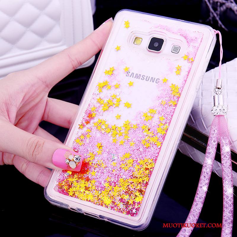 Samsung Galaxy A7 2015 Kuori Puhelimen Suojaus Violetti Silikoni Puhelimen Kuoret Trendi Kotelo