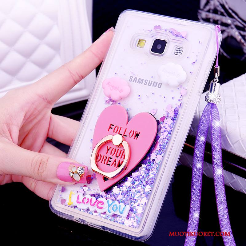Samsung Galaxy A7 2015 Kuori Puhelimen Suojaus Violetti Silikoni Puhelimen Kuoret Trendi Kotelo