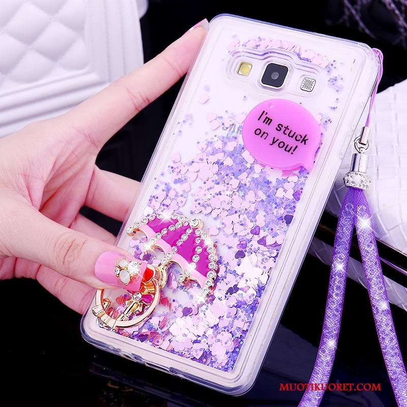 Samsung Galaxy A7 2015 Kuori Puhelimen Suojaus Violetti Silikoni Puhelimen Kuoret Trendi Kotelo