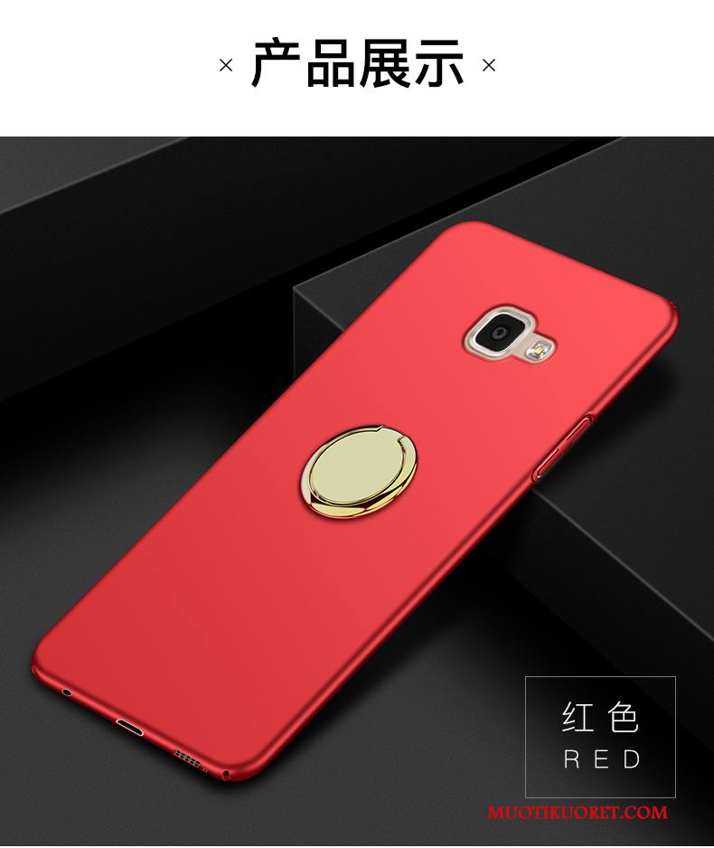 Samsung Galaxy A7 2016 Kuori Kotelo Trendi Persoonallisuus Pesty Suede Pinkki Kova Murtumaton