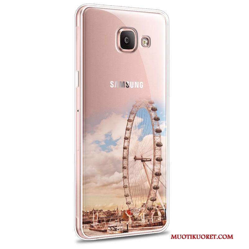 Samsung Galaxy A7 2016 Kuori Pehmeä Neste Keltainen Silikoni Tähti Sarjakuva Kotelo Suojaus