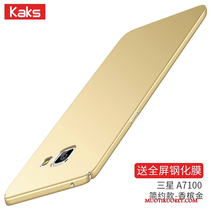 Samsung Galaxy A7 2016 Pesty Suede Tähti Kova Kuori Puhelimen Kuoret Kotelo Sininen