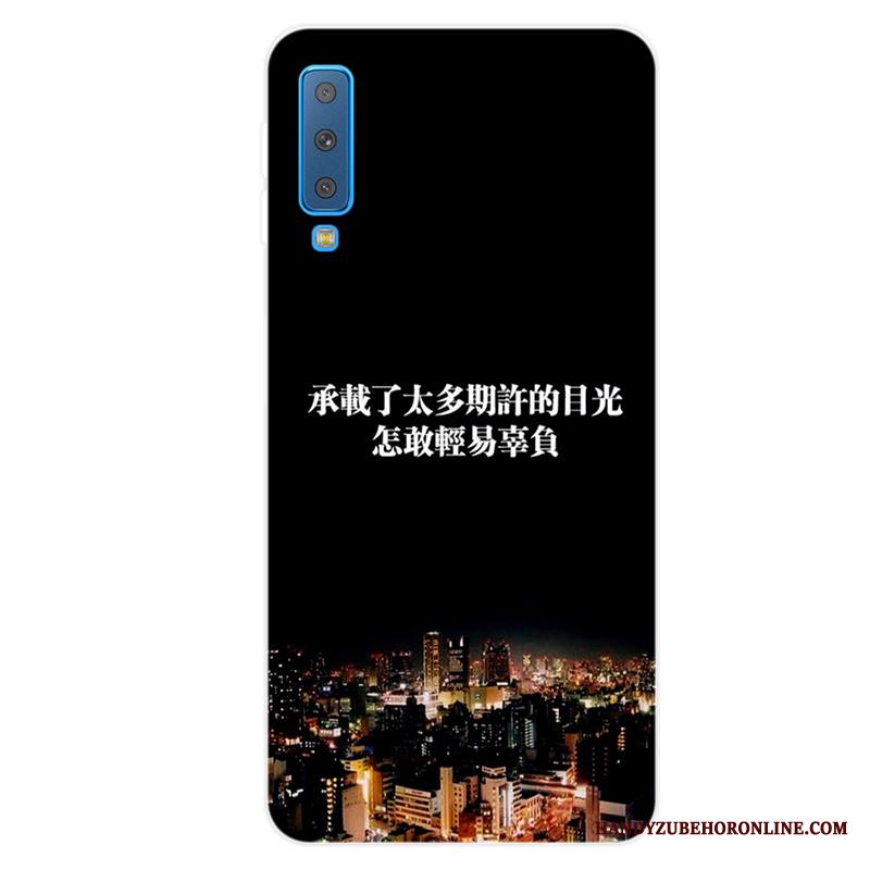 Samsung Galaxy A7 2018 Kuori Pehmeä Neste Kotelo Tähti Murtumaton Persoonallisuus Silikoni Suuntaus