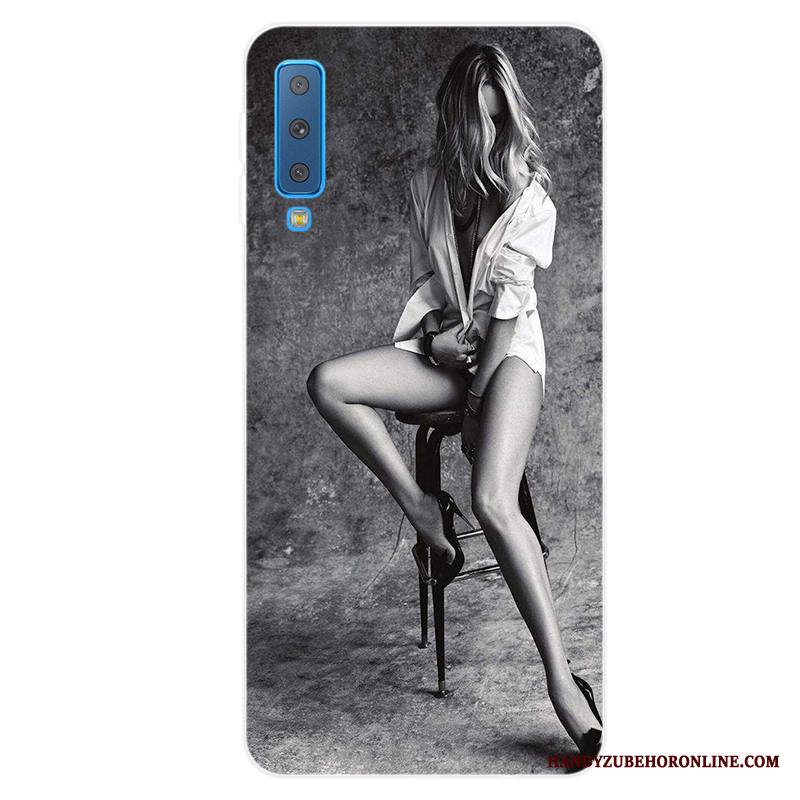 Samsung Galaxy A7 2018 Kuori Pehmeä Neste Kotelo Tähti Murtumaton Persoonallisuus Silikoni Suuntaus