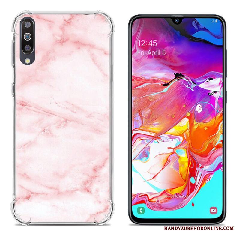 Samsung Galaxy A70 Kuori All Inclusive Vihreä Luova Puhelimen Suupaltti Silikoni Murtumaton