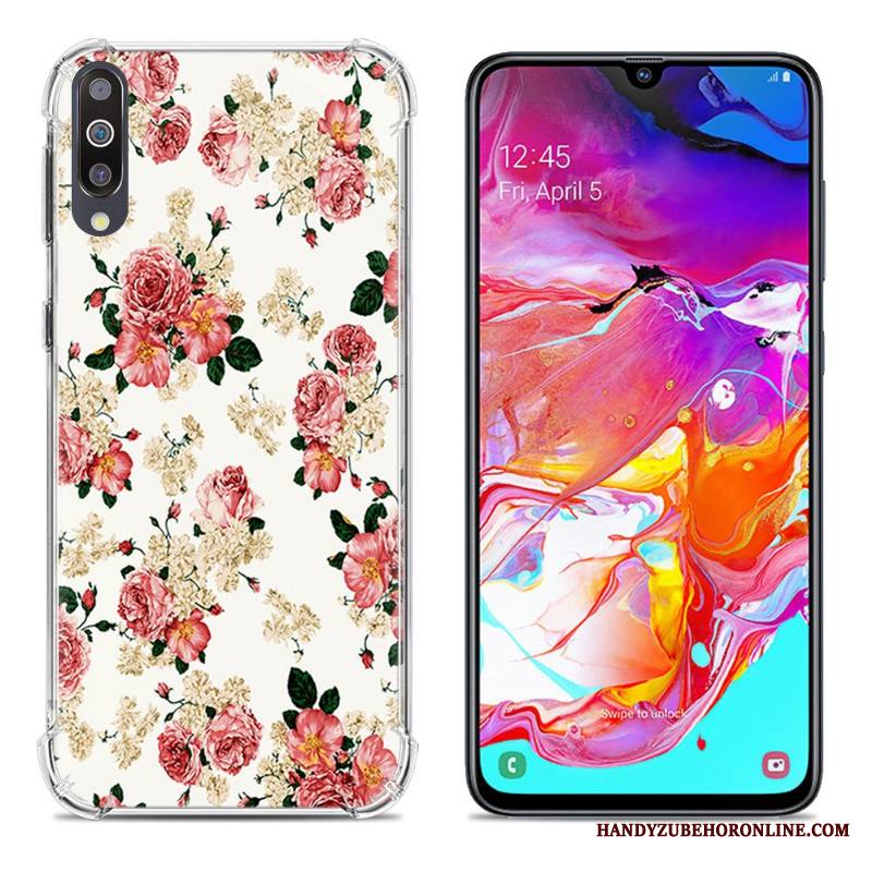Samsung Galaxy A70 Kuori All Inclusive Vihreä Luova Puhelimen Suupaltti Silikoni Murtumaton