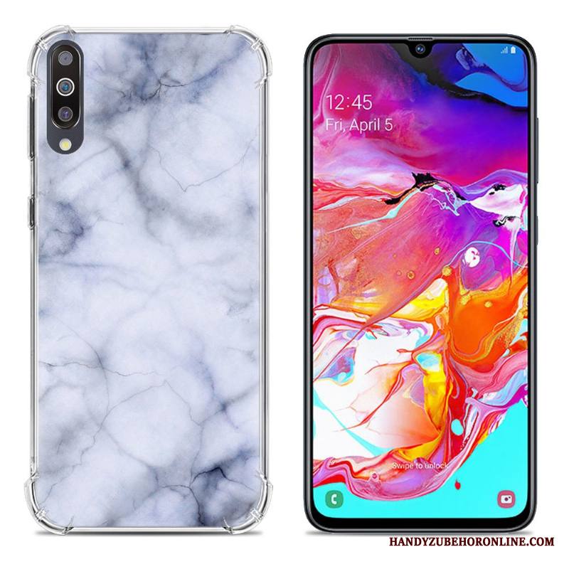 Samsung Galaxy A70 Kuori All Inclusive Vihreä Luova Puhelimen Suupaltti Silikoni Murtumaton