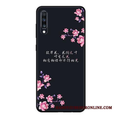 Samsung Galaxy A70 Kuori Pesty Suede Puhelimen Tähti Jauhe Kustannukset Musta Pehmeä Neste