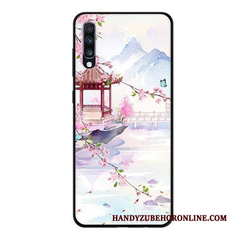 Samsung Galaxy A70 Kuori Pesty Suede Puhelimen Tähti Jauhe Kustannukset Musta Pehmeä Neste