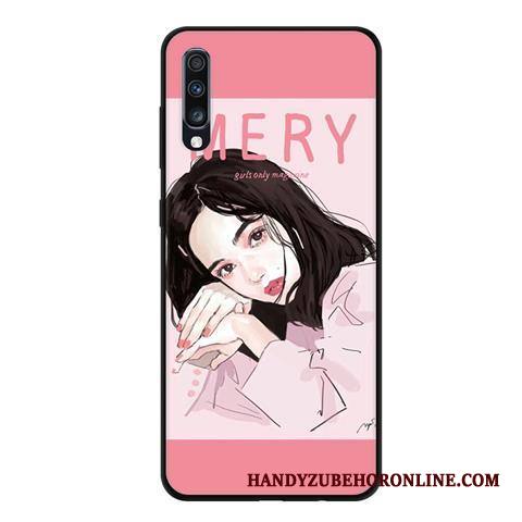 Samsung Galaxy A70 Kuori Pesty Suede Puhelimen Tähti Jauhe Kustannukset Musta Pehmeä Neste