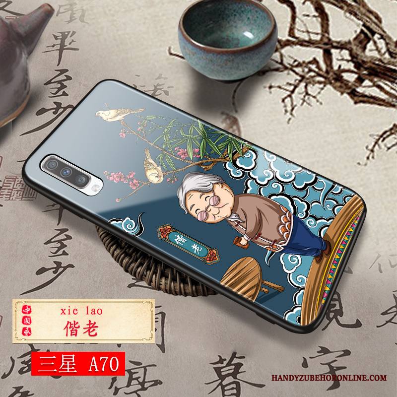Samsung Galaxy A70 Luova Kuori Punainen Puhelimen Kuoret Persoonallisuus Tähti Tila