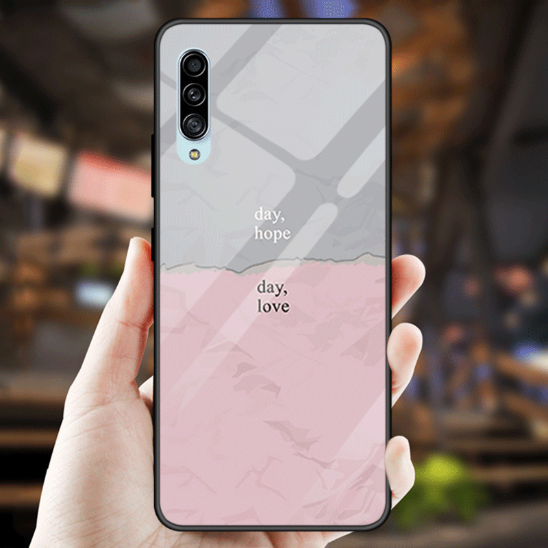 Samsung Galaxy A70s Kuori Persoonallisuus Kotelo Kiinteä Väri Tähti Puhelimen Kuoret Tide-brändi Peili