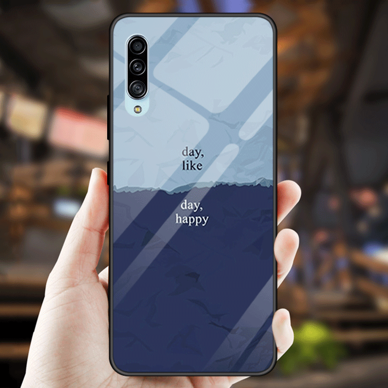 Samsung Galaxy A70s Kuori Persoonallisuus Kotelo Kiinteä Väri Tähti Puhelimen Kuoret Tide-brändi Peili