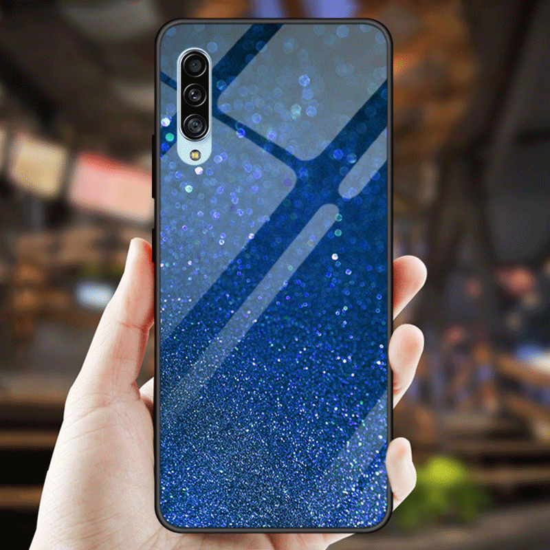 Samsung Galaxy A70s Kuori Persoonallisuus Kotelo Kiinteä Väri Tähti Puhelimen Kuoret Tide-brändi Peili