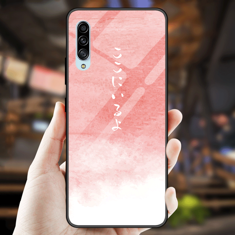 Samsung Galaxy A70s Kuori Persoonallisuus Kotelo Kiinteä Väri Tähti Puhelimen Kuoret Tide-brändi Peili