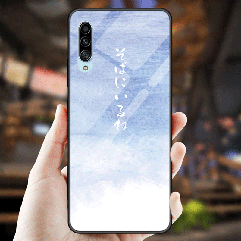 Samsung Galaxy A70s Kuori Persoonallisuus Kotelo Kiinteä Väri Tähti Puhelimen Kuoret Tide-brändi Peili