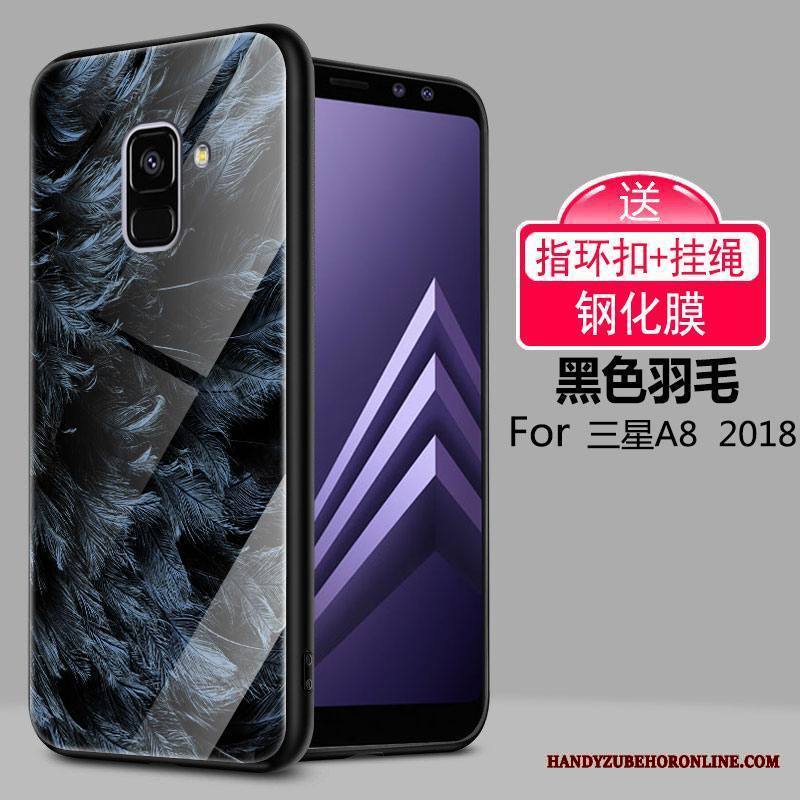 Samsung Galaxy A8 2018 Kuori Tähti Pehmeä Neste Lasi Vuosikerta Puhelimen Kuoret Silikoni All Inclusive