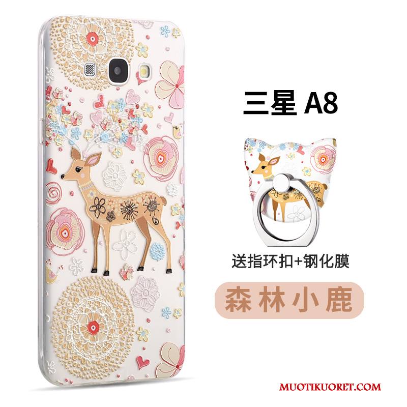 Samsung Galaxy A8 Kuori Luova Jauhe Silikoni Pehmeä Neste Trendi Persoonallisuus Sarjakuva