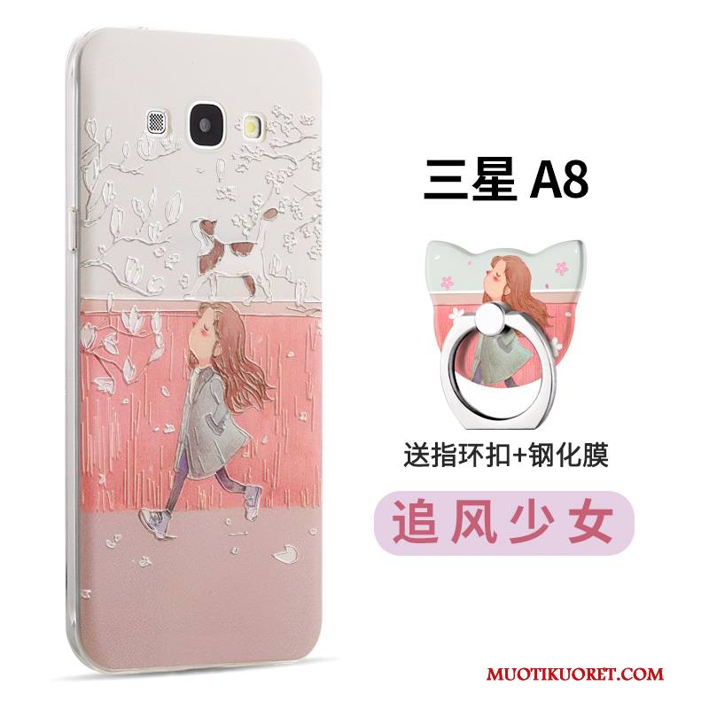 Samsung Galaxy A8 Kuori Luova Jauhe Silikoni Pehmeä Neste Trendi Persoonallisuus Sarjakuva