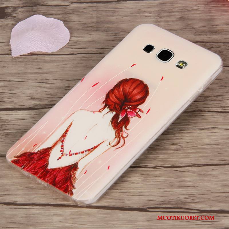 Samsung Galaxy A8 Kuori Pehmeä Neste Kotelo Trendi Tähti Murtumaton Puhelimen Violetti