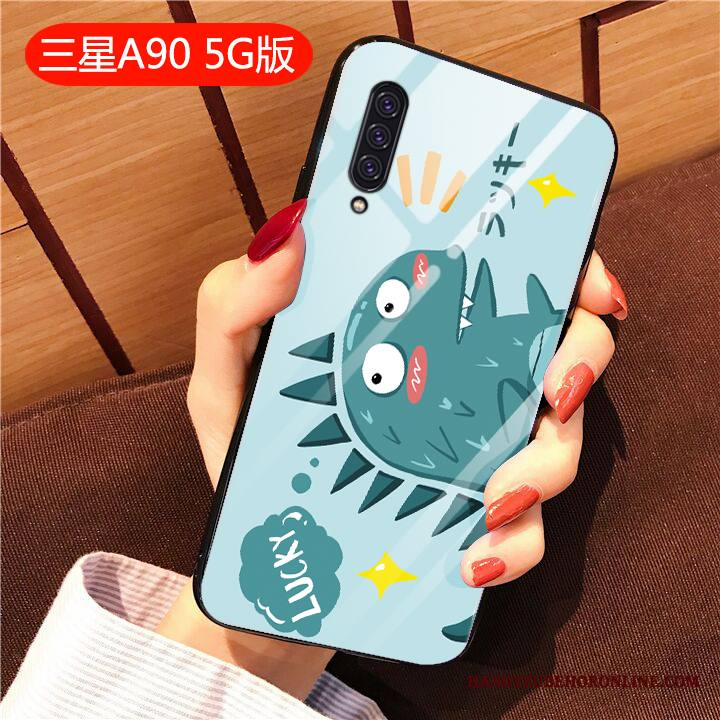 Samsung Galaxy A90 5g Kuori Pehmeä Neste Tähti Sarjakuva Puhelimen Kuoret Lasi Murtumaton Trendi