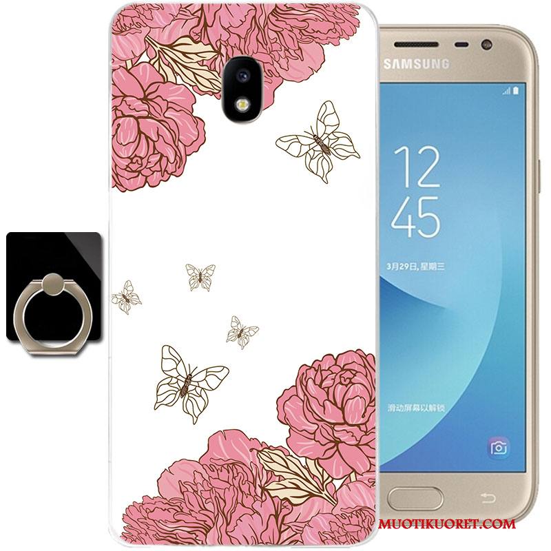 Samsung Galaxy J3 2017 Kuori Tähti Pehmeä Neste Vihreä All Inclusive Suojaus Silikoni Murtumaton
