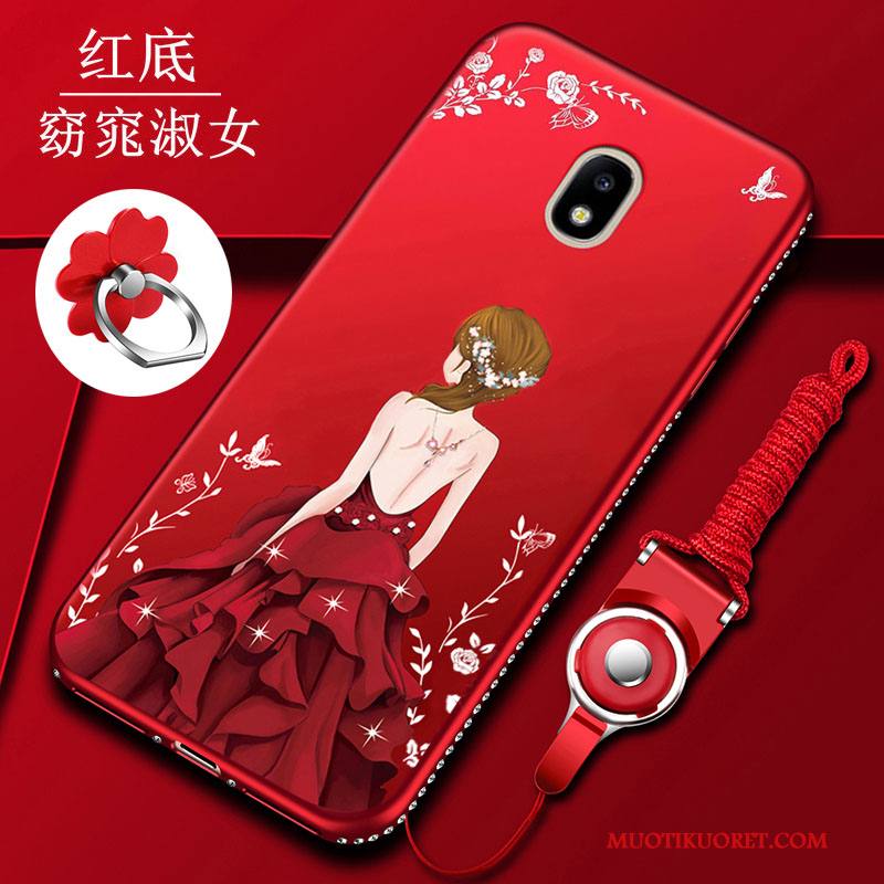 Samsung Galaxy J3 2017 Silikoni Kotelo Kuori Suojaus Murtumaton Puhelimen Kuoret Musta