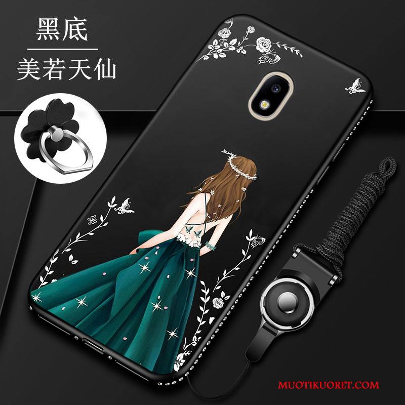 Samsung Galaxy J3 2017 Silikoni Kotelo Kuori Suojaus Murtumaton Puhelimen Kuoret Musta