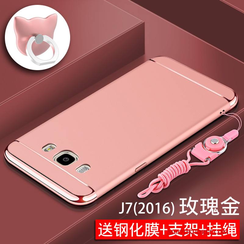 Samsung Galaxy J7 2015 Kuori All Inclusive Tähti Murtumaton Pesty Suede Kotelo Kova Puhelimen Kuoret