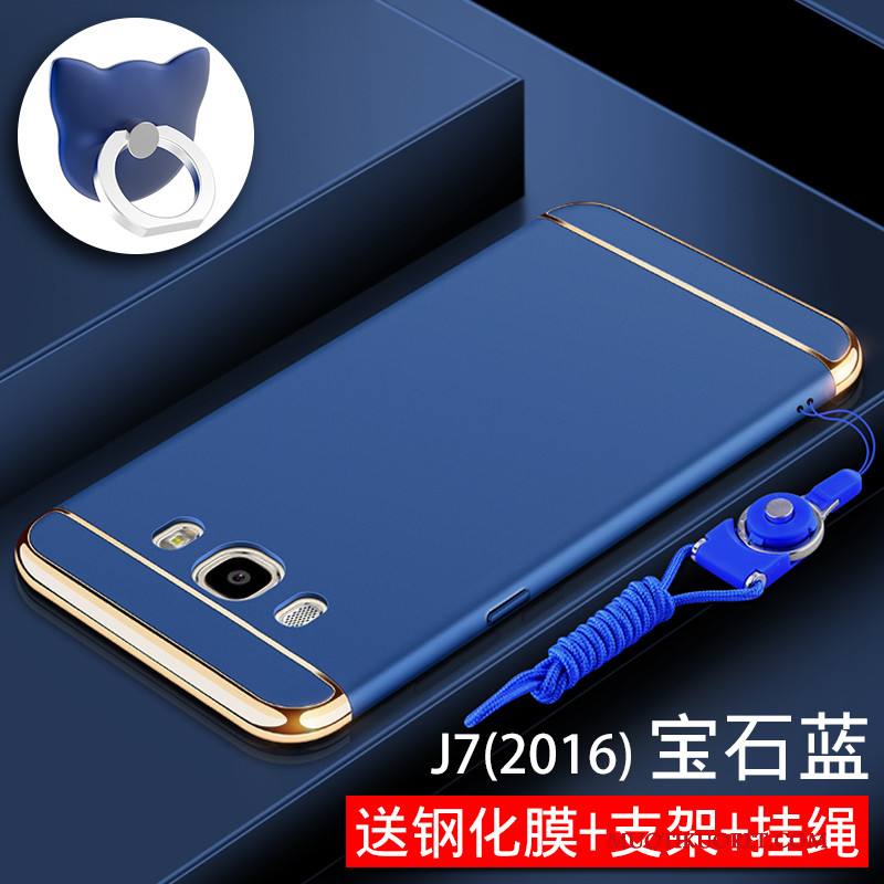 Samsung Galaxy J7 2015 Kuori All Inclusive Tähti Murtumaton Pesty Suede Kotelo Kova Puhelimen Kuoret